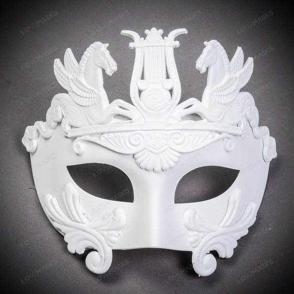 ILOVEMASKS Accessories Roman Greek Emperor With Pegasus Horses